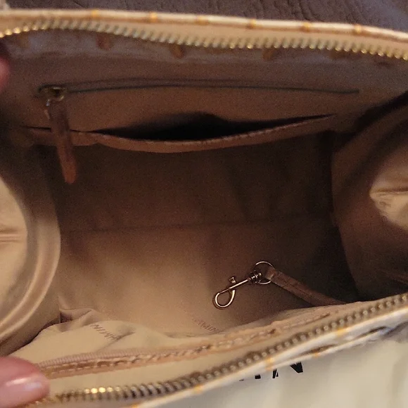 Brahmin Small Caroline Embossed Satchel- Pristine - Picture 3 of 5